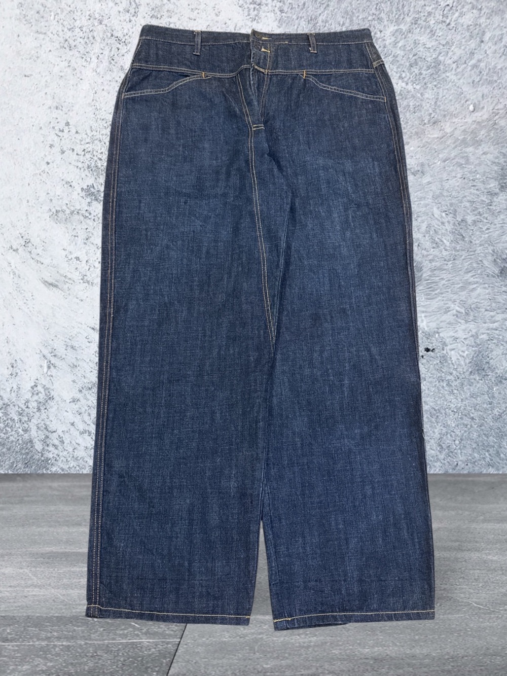 Vintage Marithé + François Girbaud Dark Wash Baggy, Wide Leg, Y2K Size 38x31